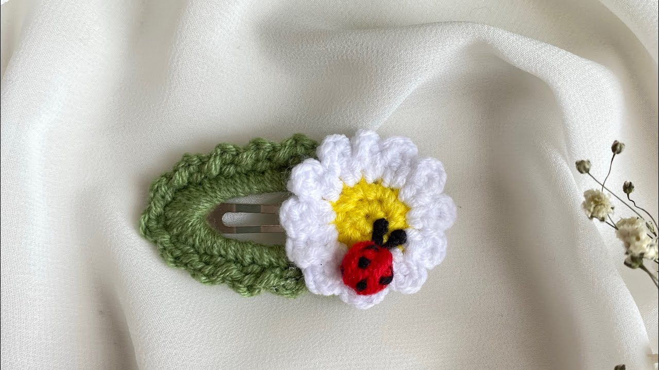 Çok KOLAY bir o kadar da GÖSTERİŞLİ bir model. Papatya örgü toka #crochet #knittig #örgütoka