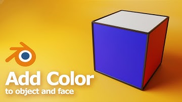 How to add color to object and individual faces, Blender Basics