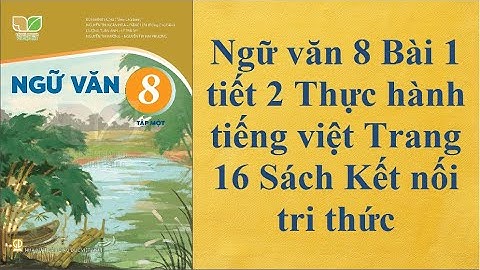 Ngữ văn 8 Bài 1 tiết 2 Thực hành tiếng việt Trang 16 Sách Kết nối tri thức