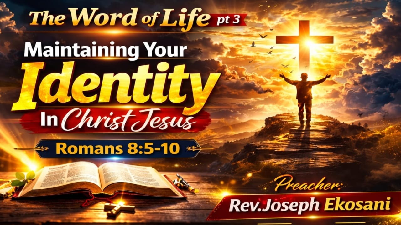 THE WORD OF LIFE PART 3 || MAINTAINING YOUR IDENTITY IN CHRIST JESUS || REVEREND JOSEPH || 22.02.26