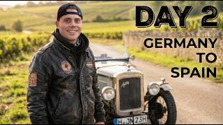 Germany to Spain in 1930's car - Day 2