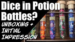 Potion Bottle Dice PolyDice Potions - Unboxing and Review