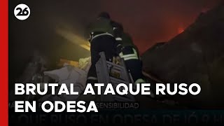 GUERRA RUSIA - UCRANIA | Ataque del Kremlin en Odesa dejó 9 heridos