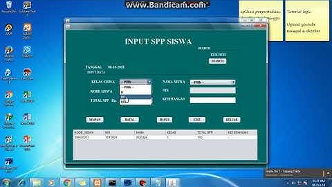 Demo aplikasi SPP basis java