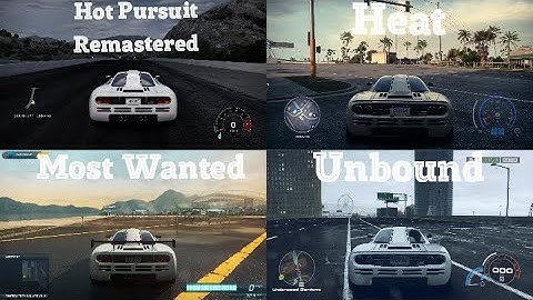 McLaren F1 - Engine sound differences in NFS games | Unbound, Heat & more