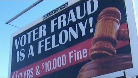 Activist: Voter fraud billboards target minorities