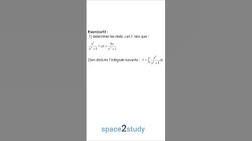 Exercice 13 - Calculs intégrales - 2BAC - Exercices corrigés - 0206 @space2study
