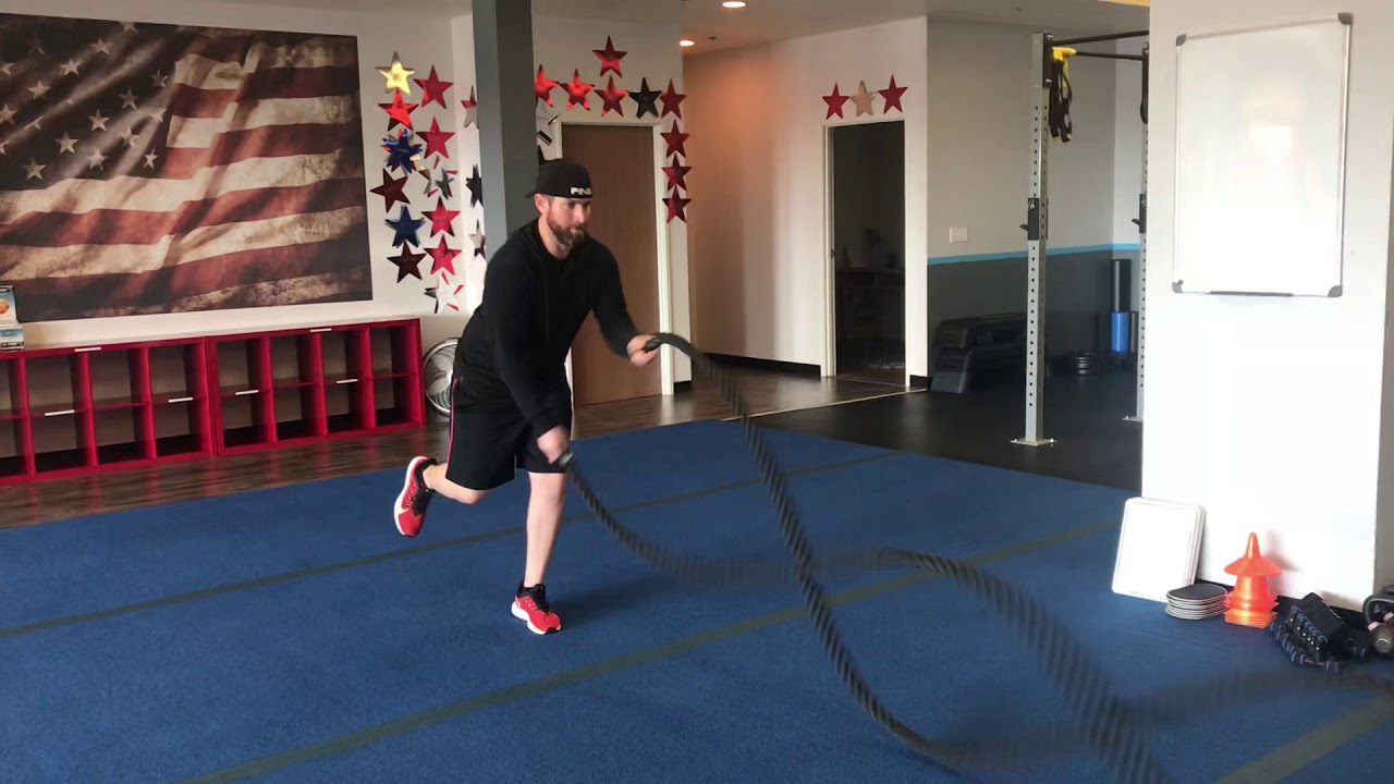 Battle Ropes Single Leg Alternates YouTube