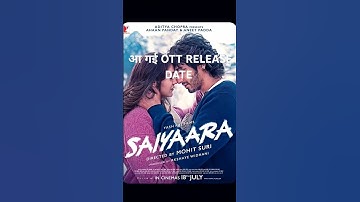 SAIYAARA OTT RELEASE DATE CONFIRMED| SAIYAARA OTT RELEASE DATE | #bollywood #movie #shorts #netflix