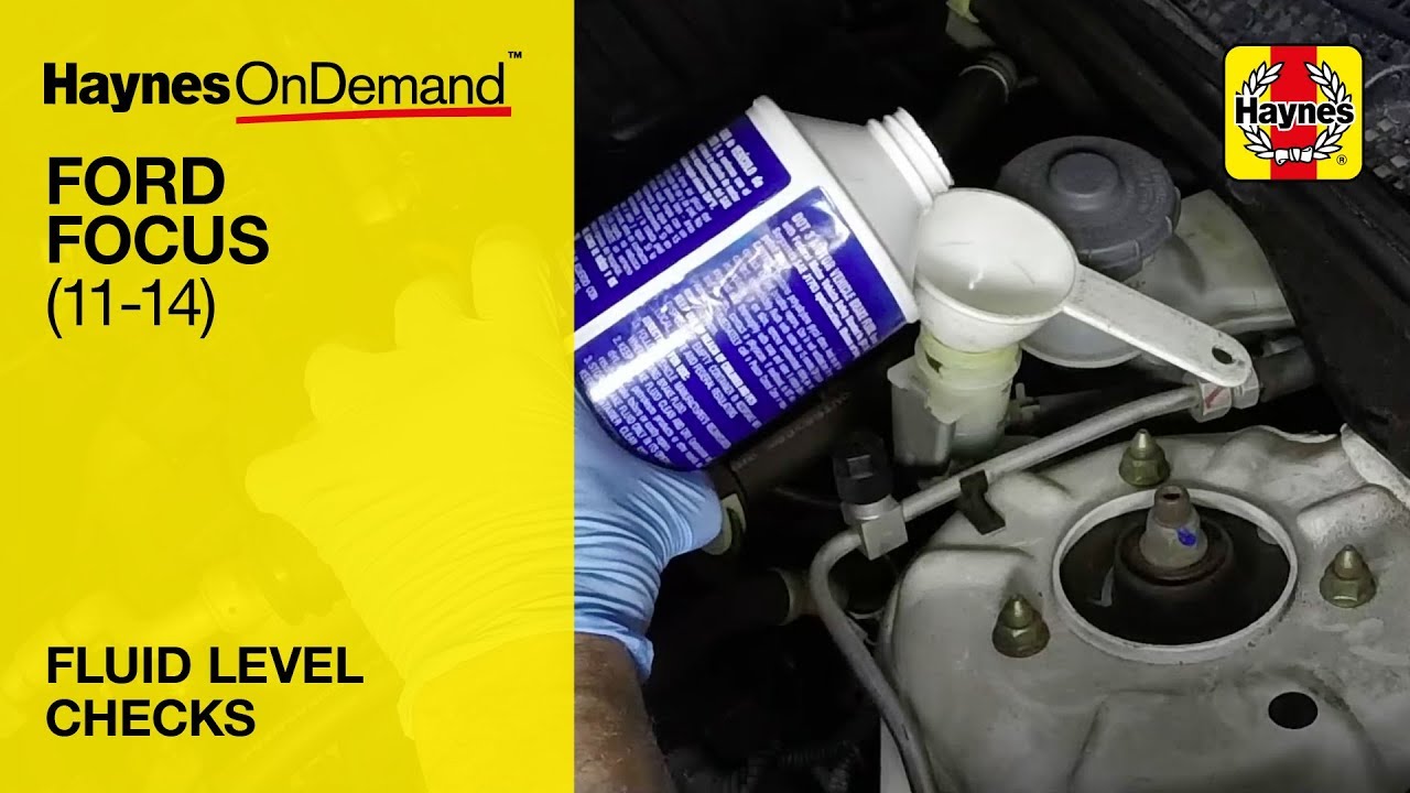 How to find and check the fluid levels on a Ford Focus Mk2 60 to 14 reg ...