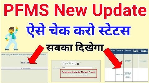 PFMS Payment New Update, Check Scholarship Status, PFMS All Problem Solutions, Beneficiary payment