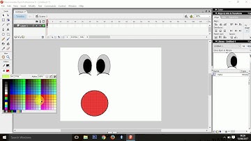 Tutorial animasi bergerak mata berkedip dan mulut bergerak dengan macro media flash 8
