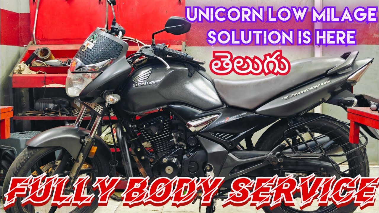 Unicorn Bike Complete Body Service 2026 | Engine Clean + Chain Lube + Shocking Results!👍👍👍