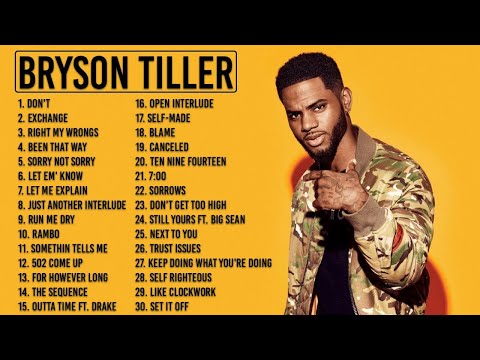 Brysontiller Greatest Hits - Best Songs Collection Full Album