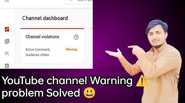 YouTube Community Guideline Warning Described in Urdu  #warning #community