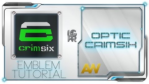 AW Optic Crimsix Emblem Tutorial : Advanced Warfare