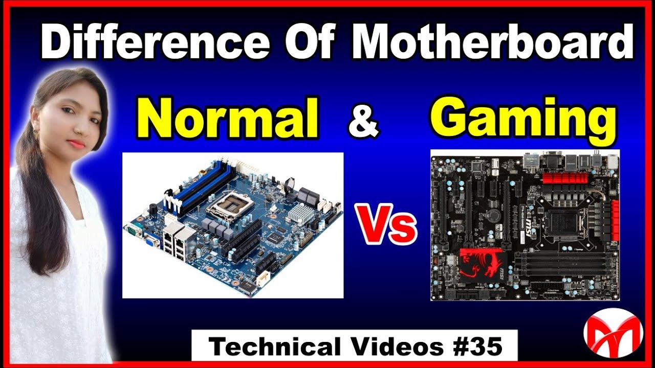 What is Difference of Motherboard Normal & Gaming. YouTube