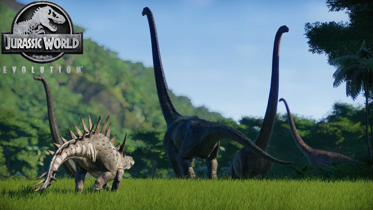 Mamenchisaurus || All Skins Showcased - Jurassic World Evolution - YouTube