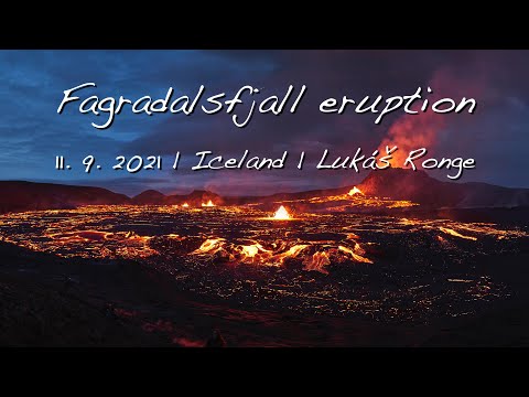 Fagradalsfjall volcano | Eruption at Geldingadalir valley | 11. 9. 2021 | 4K