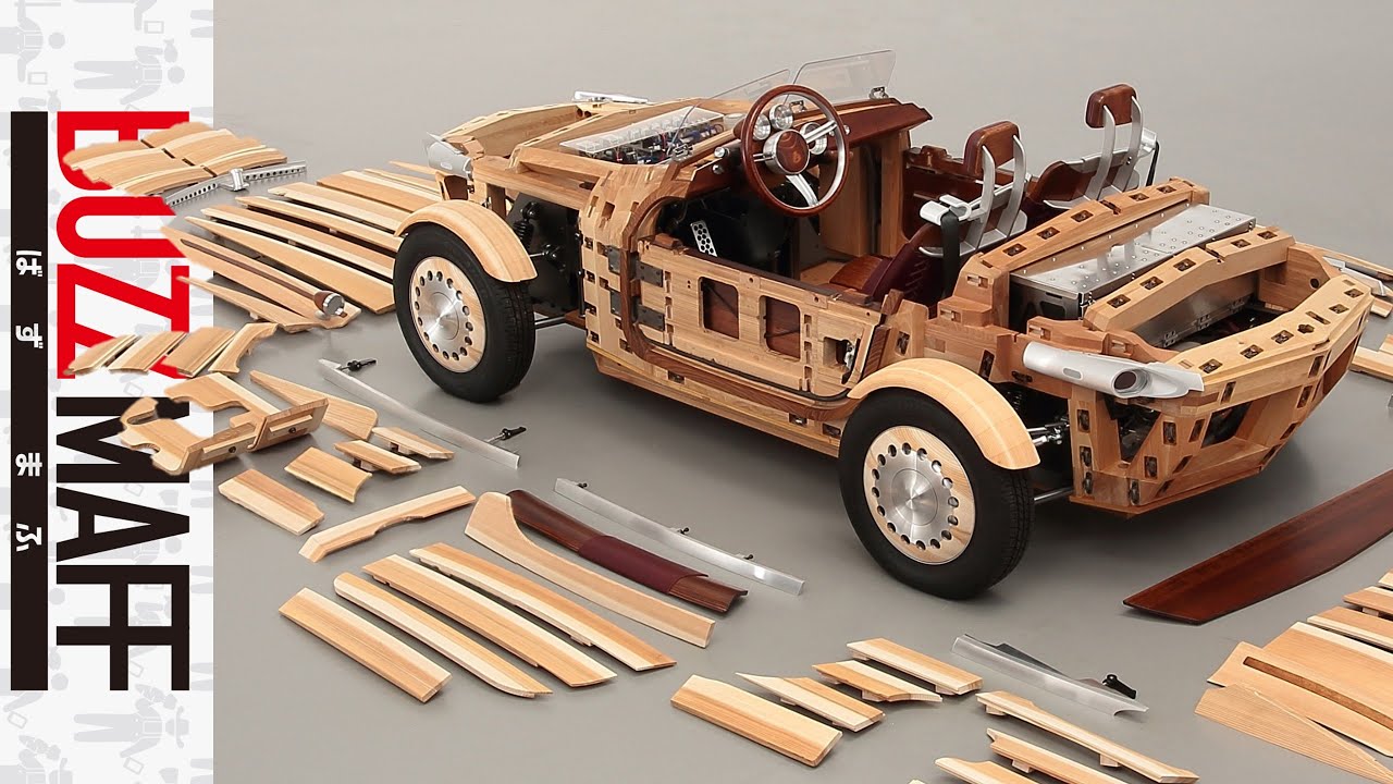 木で車を作っちゃいました。もりチル - YouTube