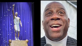 Magic Johnson on Kobe Bryant’s statue: “It’s the best statue I’ve seen.”