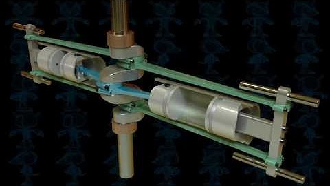 Symmetric Opposed Pistons Engine 3D Model