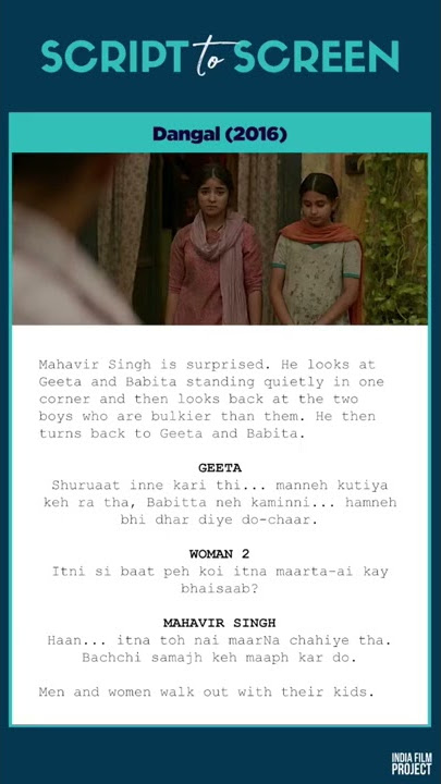 Dangal | Script to Screen Comparison