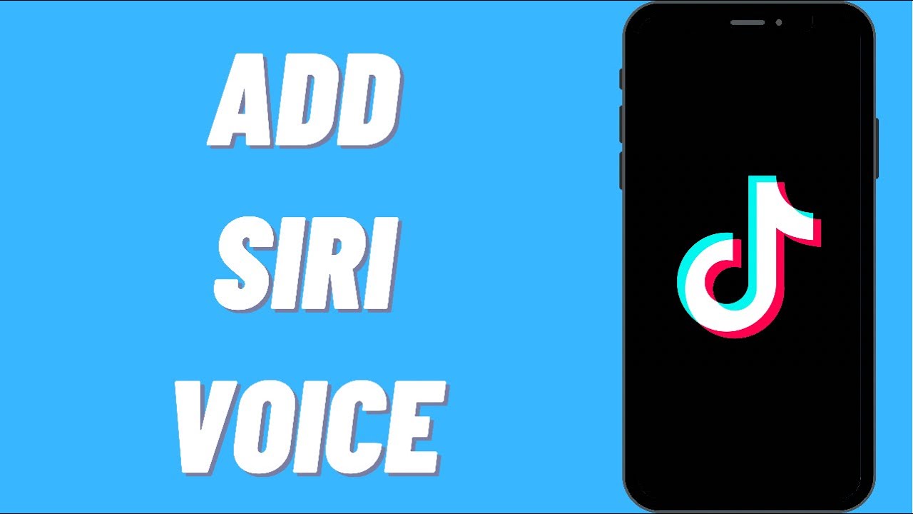 How To Add Siri Voice On TikTok - YouTube