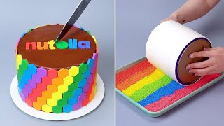 Best Easy Rainbow Cake Decorating Tutorials | So Yummy Cake | How To Make Chocolate Cake