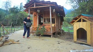 215 Days Build Cabin Log - Complete Pot Of Medicinal Plants With Concrete. Wild Free Life