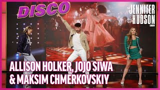 Jojo Siwa, Allison Holker \& Maksim Chmerkovskiy Compete in a Dance-Off!