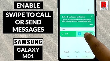 How to Enable Swipe to Call or Send Messages on Samsung Galaxy M01