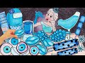 Frozen ELSA Blue Ice MUKBANG#2/Animation Mukbang - Stop Motion Paper
