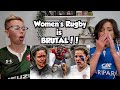 American couple reacts womens rugby first time reaction these ladies are vicious and hardcore
