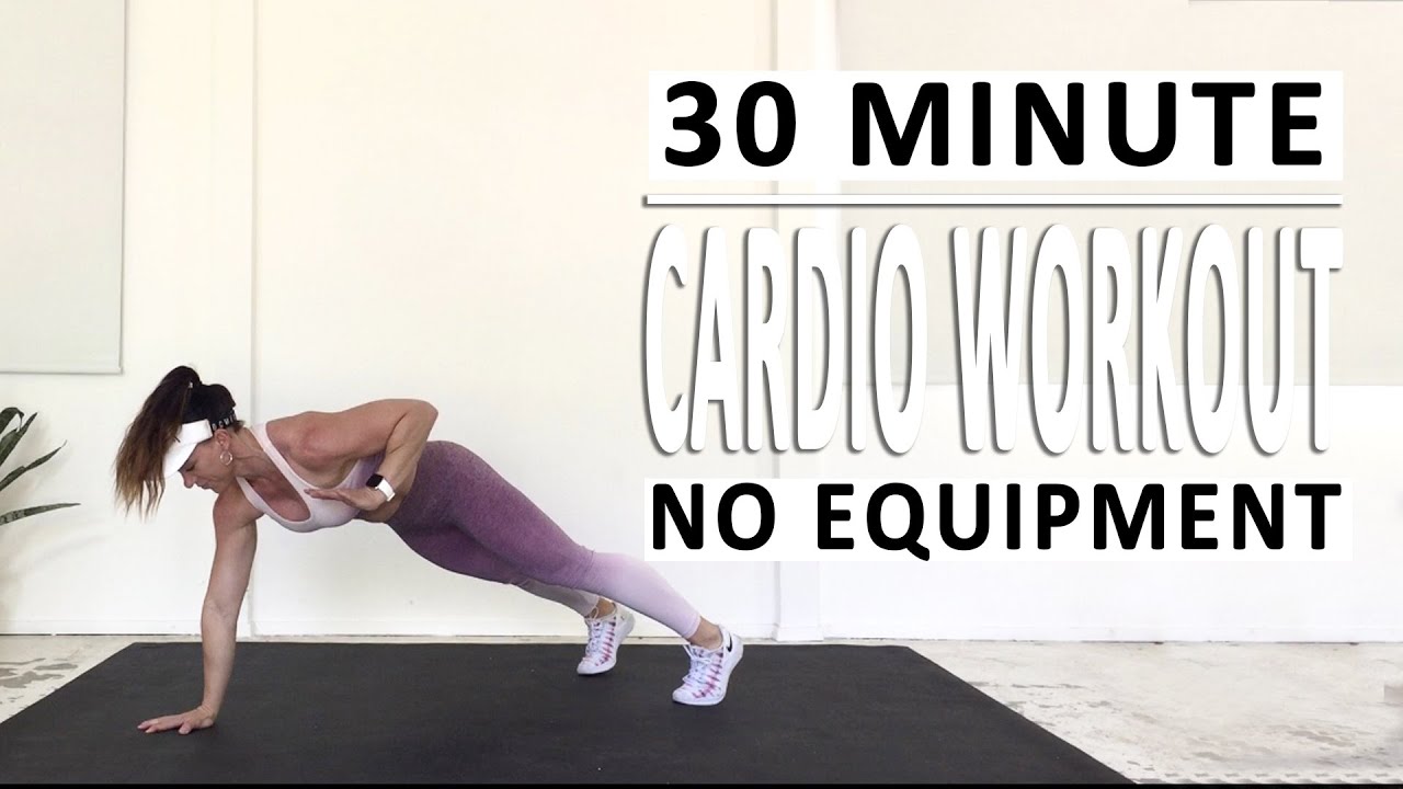 30 MINUTE CARDIO WORKOUT (No Equipment) YouTube