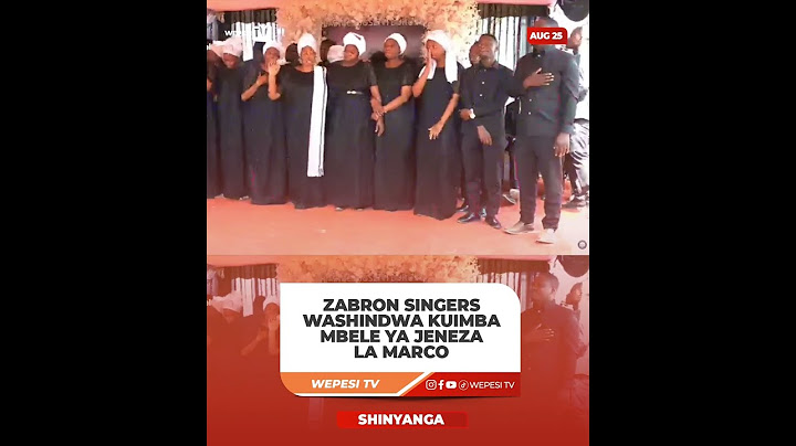 ZABRON SINGERS WAKIIMBA KWA HUZUNI KWENYE IBADA YA MAZISHI YA MARCO