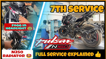 🔧 Pulsar N160 7th Service Cost | N250 Radiator Upgrade 🛠️ | Must Watch! 🔴‼️
