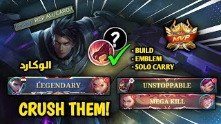 CARRY YOUR TEAM!! The BEST Build and Emblem to SOLO RANK UP with this OP Jungler! | Mobile Legends
