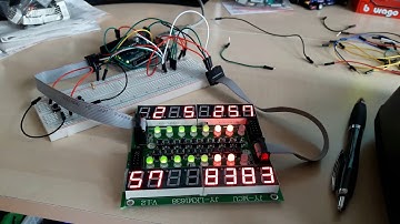 TM1638 double display test with Simhub - Assetto Corsa