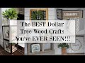 DOLLAR TREE WOOD CRAFTS | DOLLAR TREE DIY FARMHOUSE DECOR