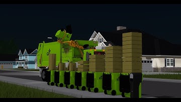 Roblox GFL Enviromental Mack LEU Heil Python Side Loader on recycling