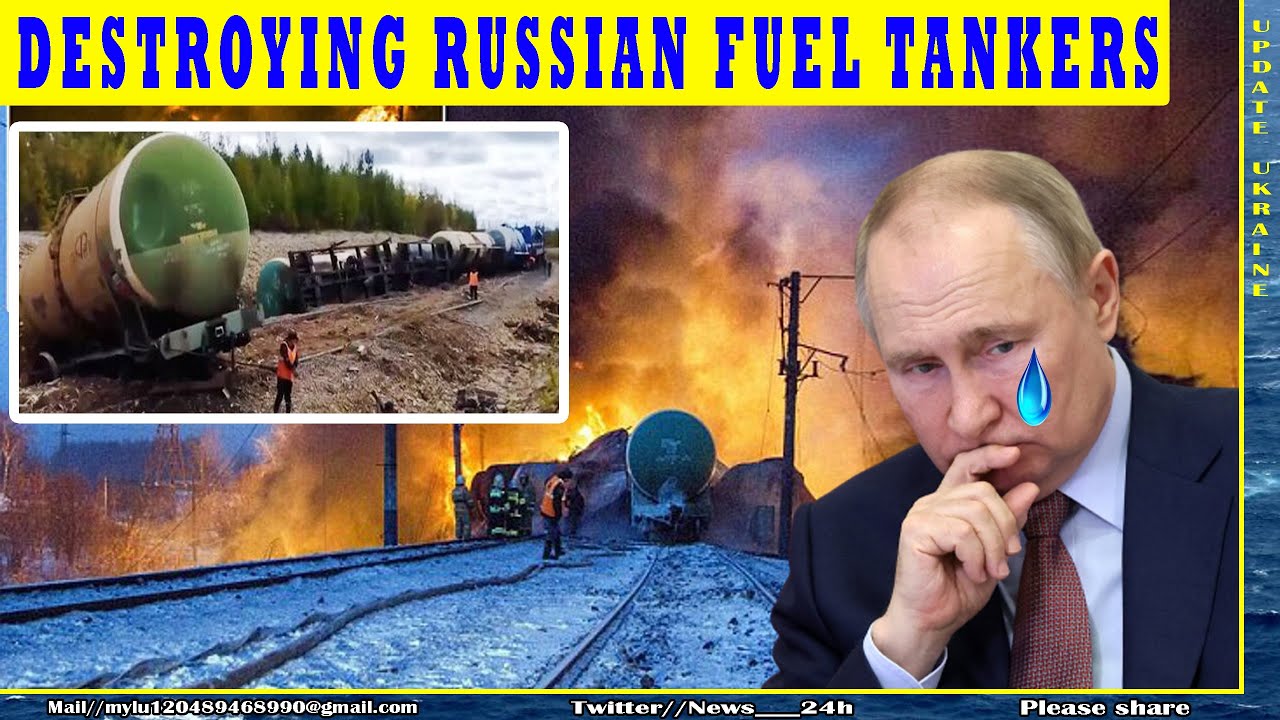 Russian fuel "train" was destroyed by Ukraine in Donbass, PUTIN panics before Ukraine's attack