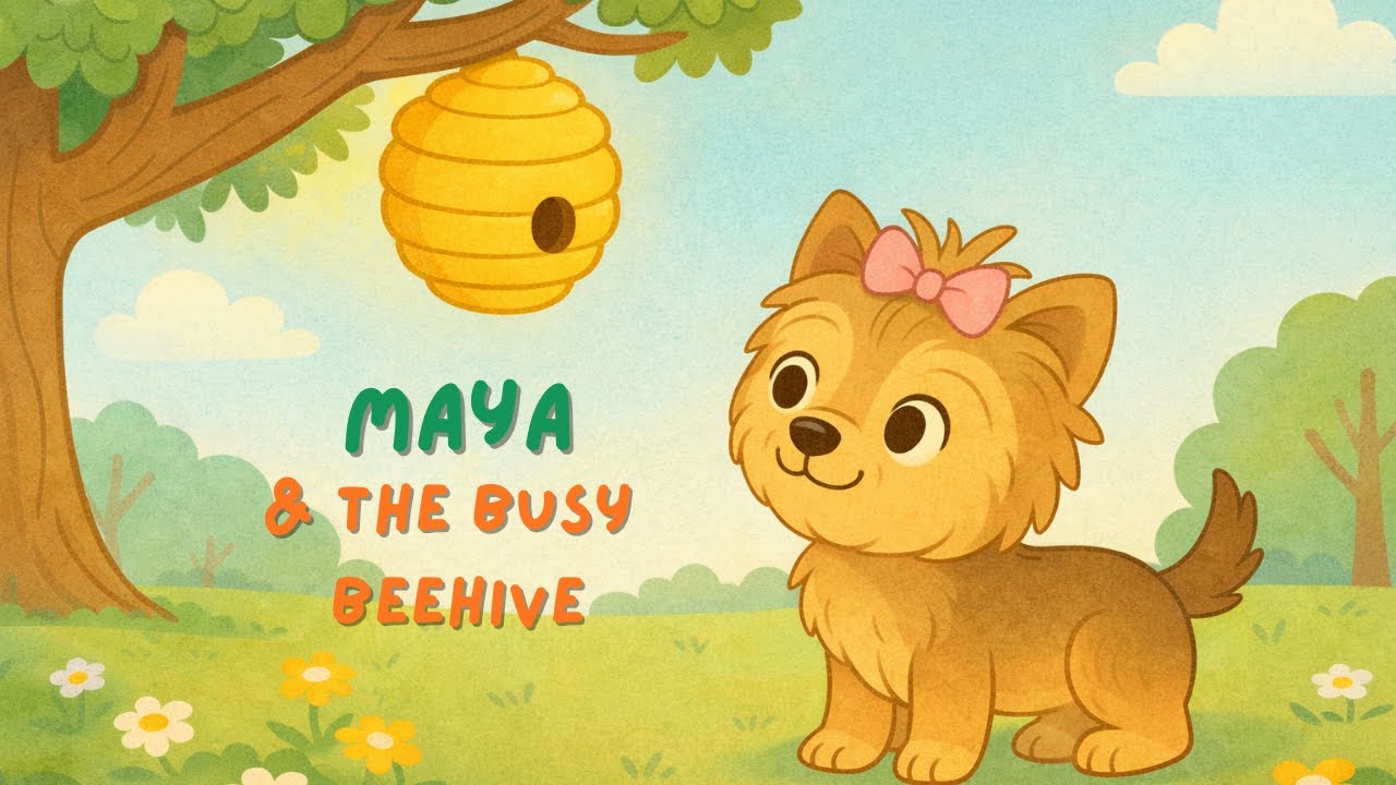 🍯🐝 Maya the English Dog – The Busy Beehive | Learn About Bees | English Story for Kids