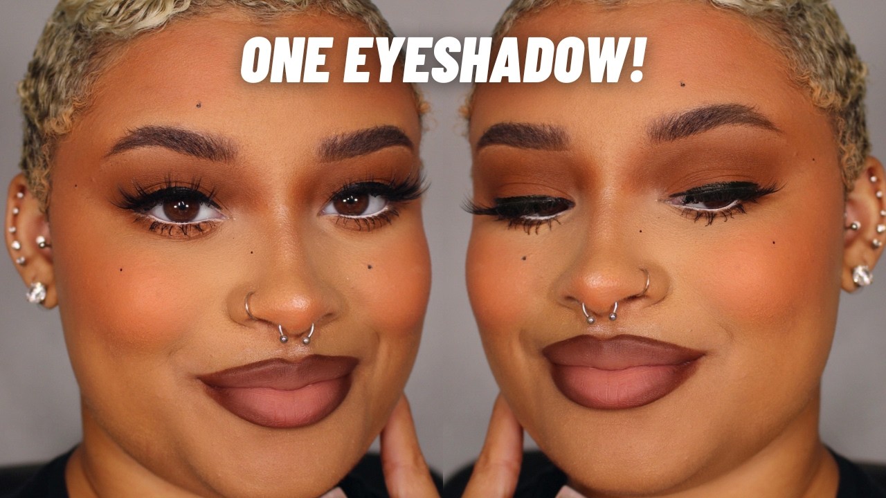 THE EASIEST MATTE BROW EYESHADOW TUTORIAl| ONE EYESHADOW EYESHADOW LOOK