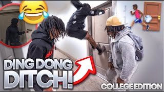 RashadReacts1 Reacts To EXTREME DING DONG DITCH 2022 Part 1!! COLLEGE EDITION *GONE WRONG! REACTION