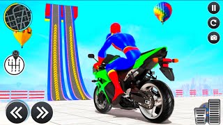 Mega Ramp Stunt Bike Simulator 3D - MotorBike Motocross Impossible Racing - AndroidGamePlay #4 screenshot 5