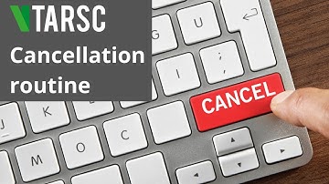 vTarsc Cancellation Routine