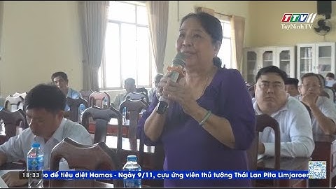 Tiếp xúc cử tri phường Trảng Bàng | TAYNINHTVDVC