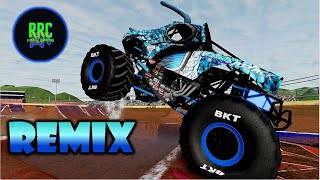 INSANE MONSTER TRUCK BeamNG Drive MONSTER JAM FREESTYLE & CRASHES With RRC Family Gaming! #44
