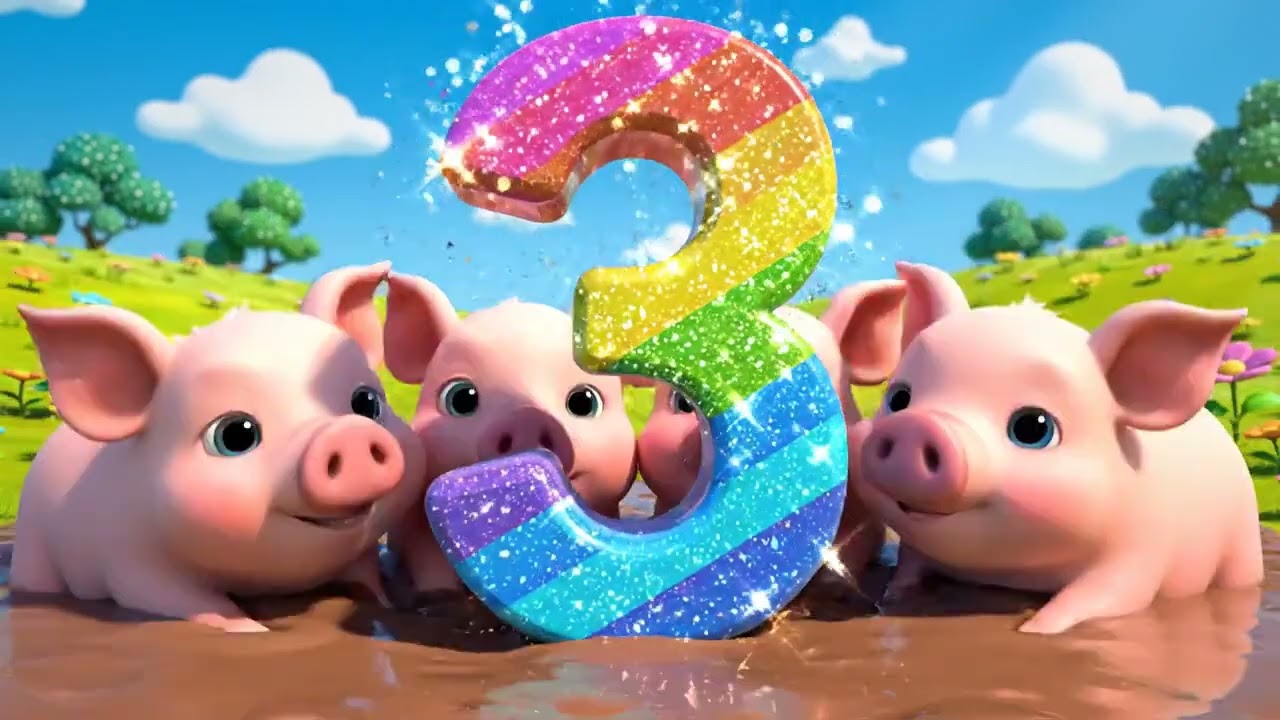 Learn Numbers 1–20 with Chubby Animals 🐮🐰 | Counting for Toddlers